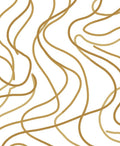 Abstract Gold Swirls Pattern Rug