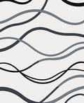Monochromatic Wave Abstract design Rug