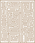 Geometric Maze Pattern Rug