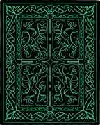 Ornate Floral Vine Abstract Design Rug