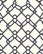 Classic Chain Link Overlay Design Rug