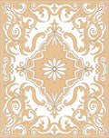 Classic Beige Swirls Medallion Rug