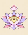 Cute Lotus Flower Pattern Rug