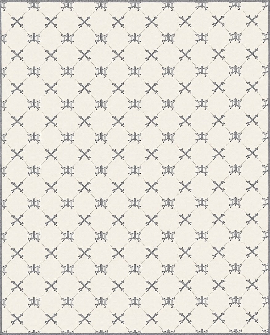 Classic Quatrefoil Diamond Pattern Rug
