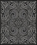 Monochromatic Swirls Pattern Rug