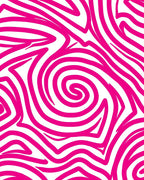 Bold Pink Swirl Abstract Pattern Rug