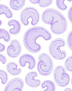 Organic Pastel Purple Abstract Pattern Rug