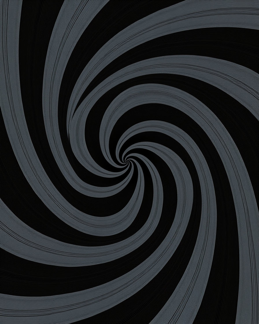 Op Art Swirl Design Rug