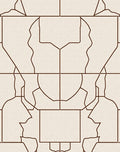 Abstract Geometric Line Art Pattern Rug