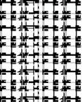 Abstract Black White Geometric Plaid Rug