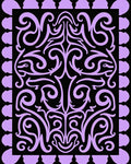 Lavendar Scrollwork Intricate Pattern Rug