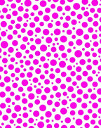 Bold Pink Polka Dot Pattern Rug