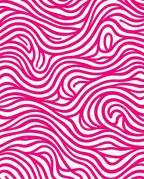 Vibrant Pink Swirl Abstract Pattern Rug