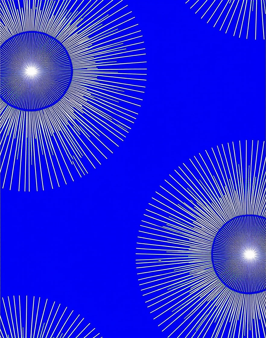 Radiant Sunburst Pattern Design Rug