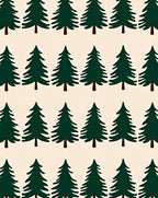 Evergreen Forest Repeat Trees Rug