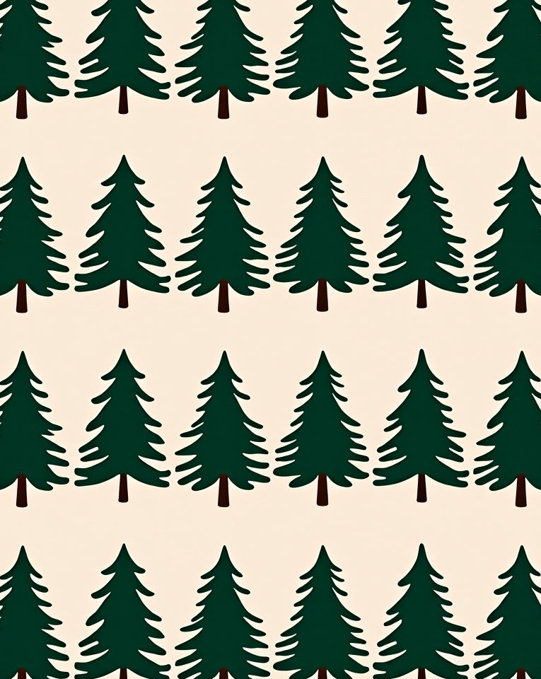 Evergreen Forest Repeat Trees Rug
