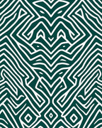 Abstract Geometric Maze Pattern Rug