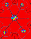 Radiant Circular Rainbow Patterned Rug