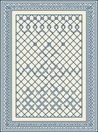 Classic Chain Link Pattern Rug