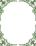 Elegant Green Floral Scrollwork Design Rug