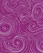 Abstract Swirls Vibrant Pattern Rug