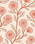 Floral Vine Patterned Rug