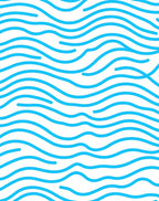 Calm Blue Wavy Lines Pattern Rug