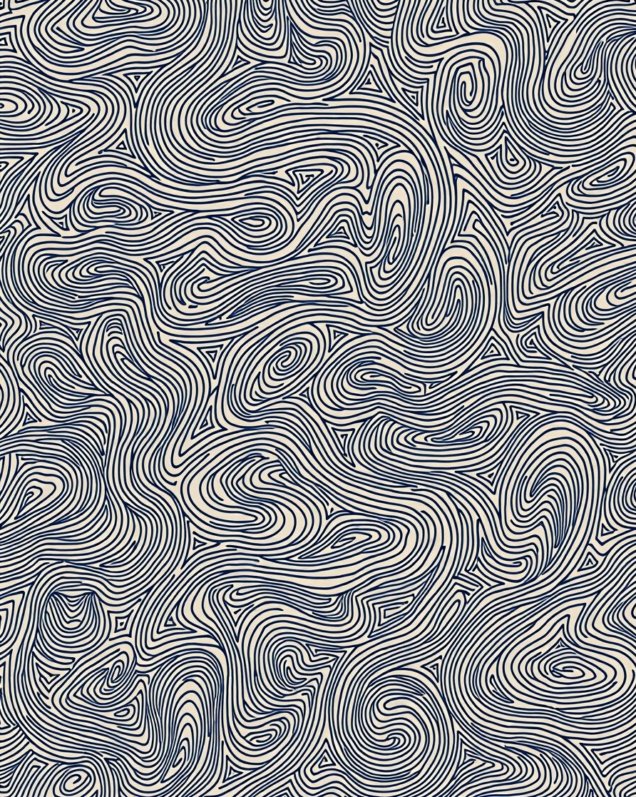 Abstract Swirls Textured Pattern Rug