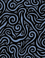 Abstract Swirls Triangles Pattern Rug