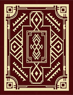 Art Deco Geometric Diamond Pattern Rug