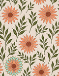 Floral And Leaf Pattern Design Rug