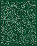 Dark Emerald Swirls Abstract Pattern Rug