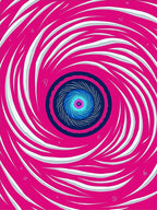 Vibrant Swirl Abstract Design Rug