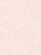Soft Pink Swirl Pattern Design Rug