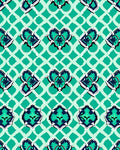 Ornate Emerald Teal Pattern Rug