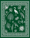 Nature Scene Bird Botanical Pattern Rug