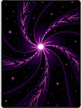 Galactic Swirl Floral Stars Rug