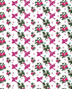 Vibrant Pink Hummingbird Floral Scatter Rug