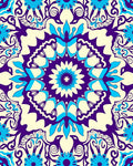 Mandala Floral Pattern with Rich Tones Rug