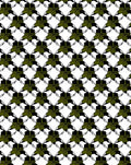Geometric Leaf Bow Pattern Rug