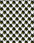 Geometric Leaf Bow Pattern Rug
