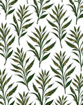 Elegant Natural Leaf Pattern Rug