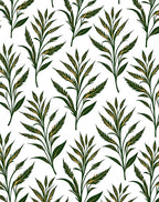 Elegant Natural Leaf Pattern Rug