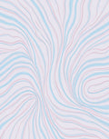 Wavy Abstract Pastel Stripes Rug