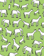 Whimsical Animals Pattern Rug