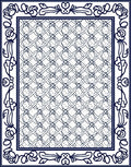 Ornate Floral Geometric Patterned Rug