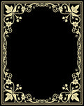 Elaborate Floral Vine Border Design Rug