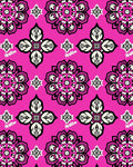 Vibrant Floral Medallion Pattern Rug