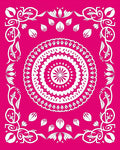 Radiant Floral Mandala Design Rug