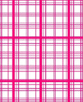 Bold Pink Plaid Pattern Rug